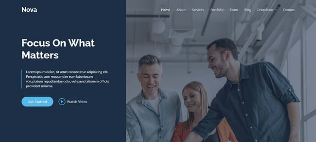 business website templates, Nova